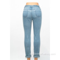 Benutzerdefinierte Patchwork strukturierte Jeans Großhandel